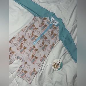 LONG SLEEVE RASH GUARD SWIM ROMPER SHORTIE | ENDLESS SUMMER